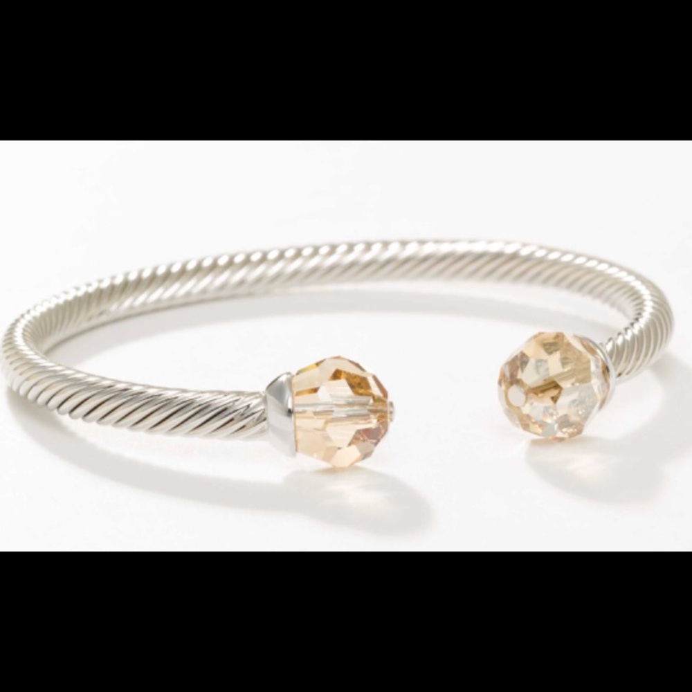 Touchstone Crystal by Swarovski With A Twist bracelet SAND new in box